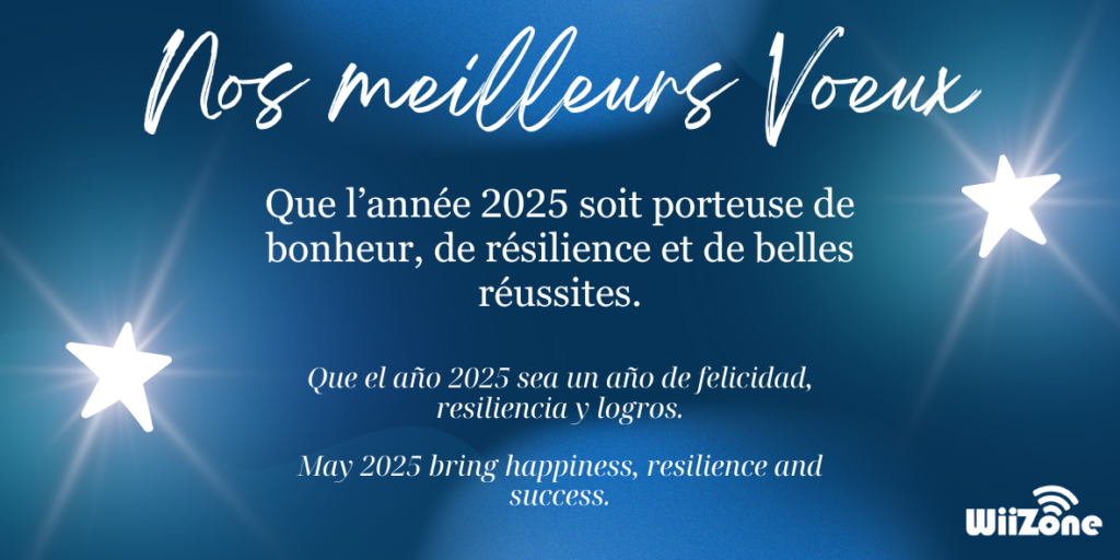 2025 Meilleurs vœux ! Wiizone Opérateur Wifi et services connectés